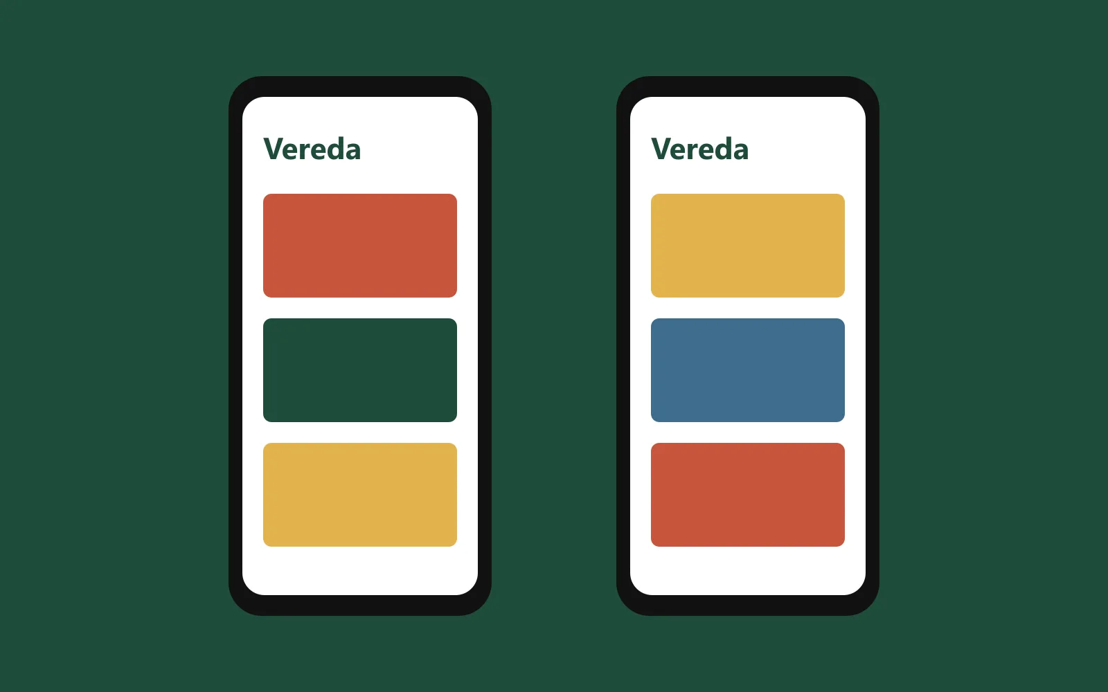 Duas telas de celular mostrando o site da Livraria Vereda